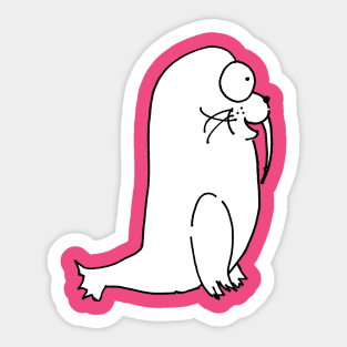 Brainy Walrus Sticker